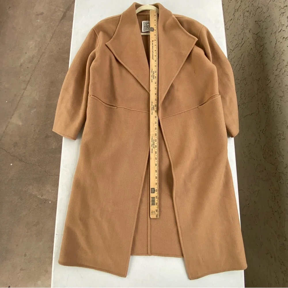 Flawed Gem Toteme Signature wool cashmere blend coat in Camel, womens small - Picture 13 of 16
